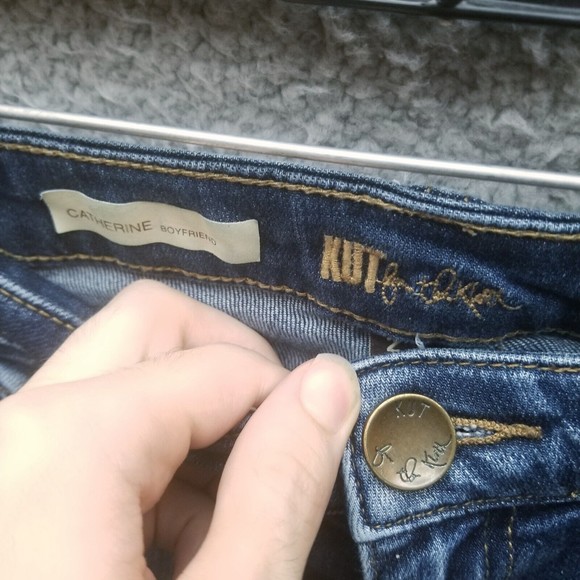 Kut From The Kloth Women's 2 Catherine Blue Boyfriend Jeans 28.75" 29" 8.25" - Picture 6 of 11